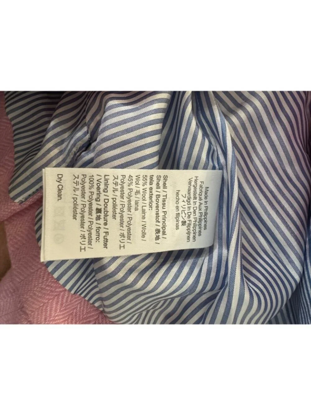 J.Crew Crewcuts Girls' schoolgirl blazer in pink ivory